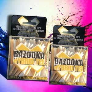 BAZOOKA hybrid GOLF TEES lot of 2 discontinued